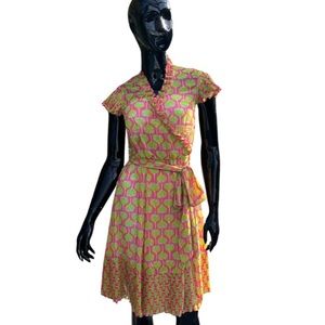 Lilly Pulitzer sheer wrap dress